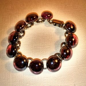 Vintage 1970/80's fused glass bracelet